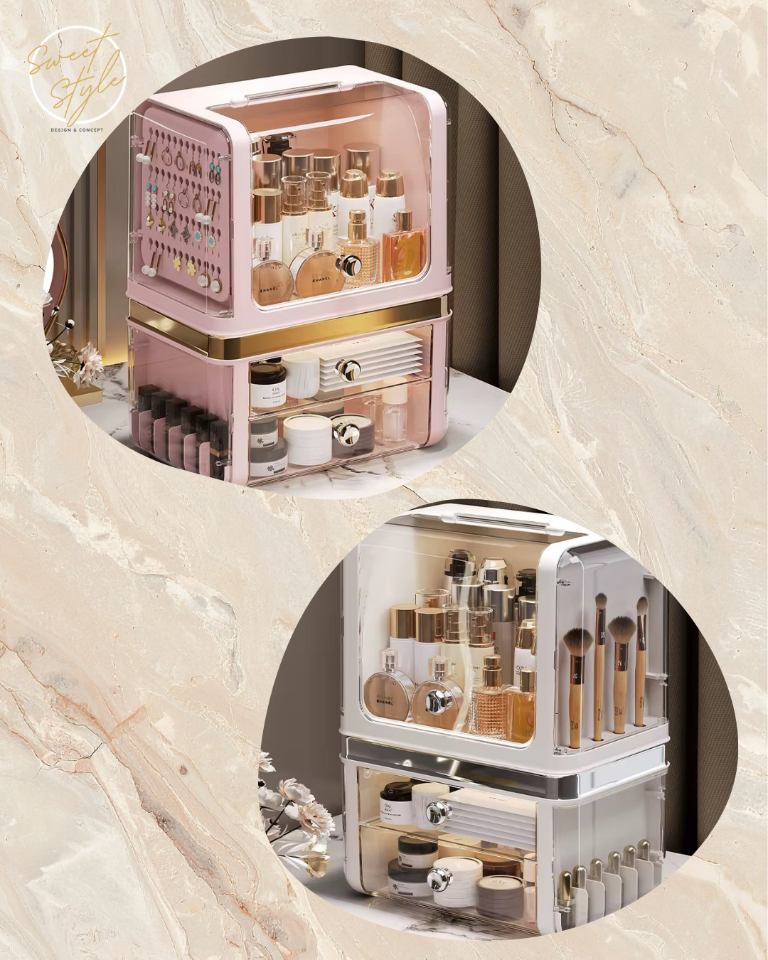 Organisateur de maquillage et cosmétiques