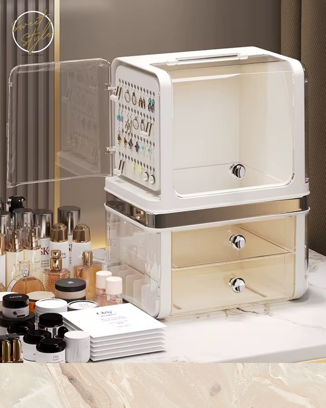 Organisateur de maquillage et cosmétiques