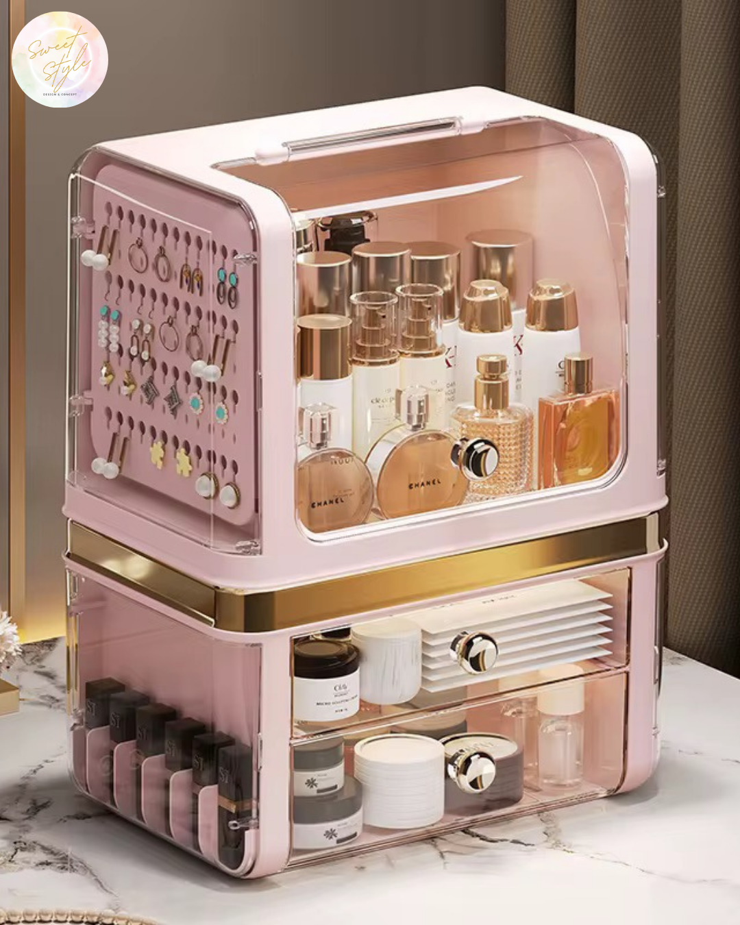 Organisateur de maquillage et cosmétiques