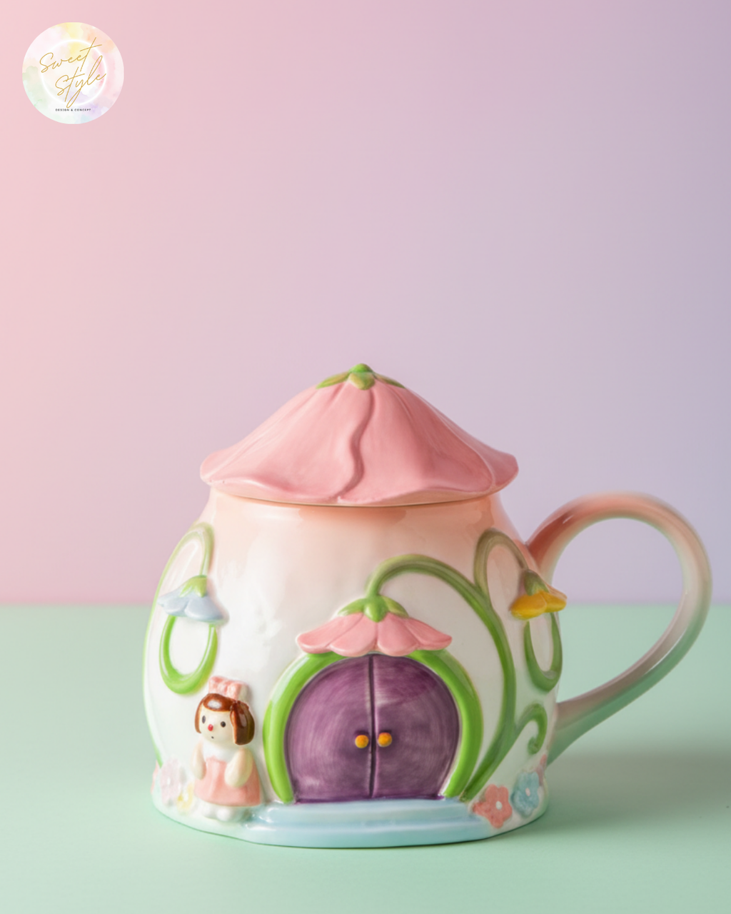 Tasse maison FEERIA avec son couvercle