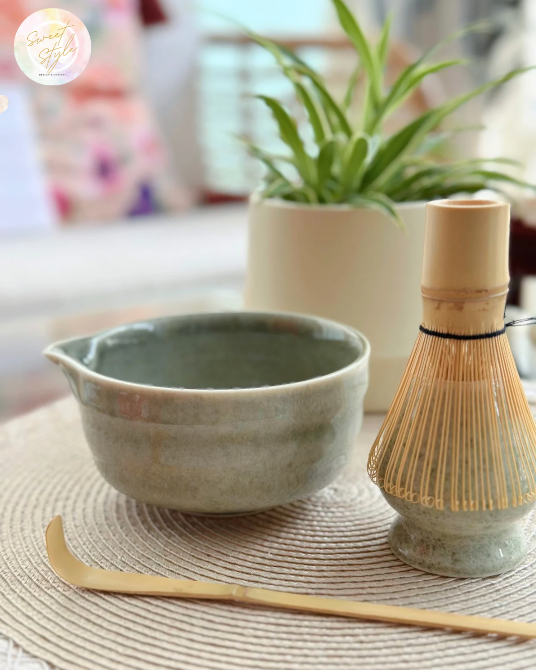 Set matcha 4 pièces vert