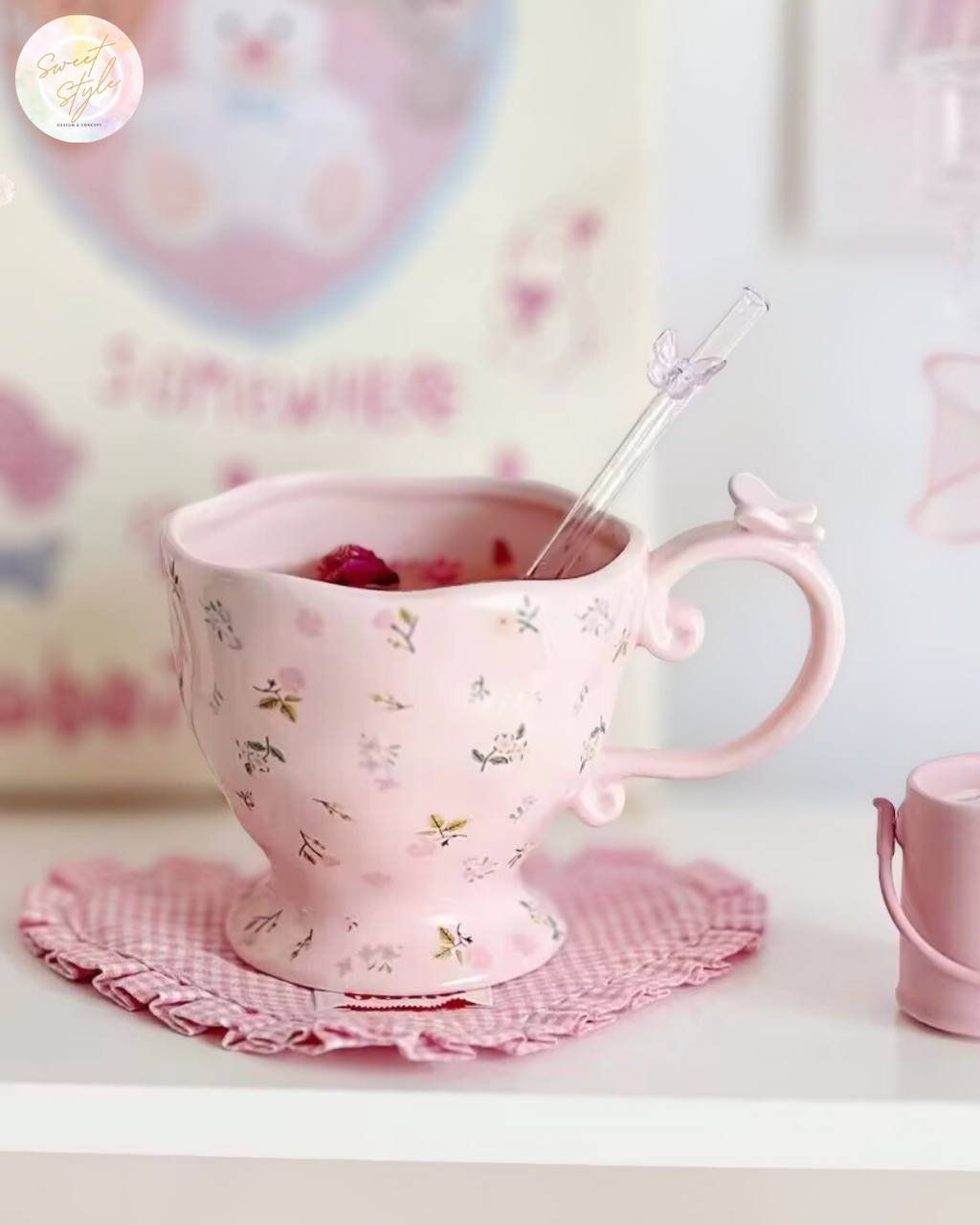TASSE ROSE PASTEL DAPHNÉ