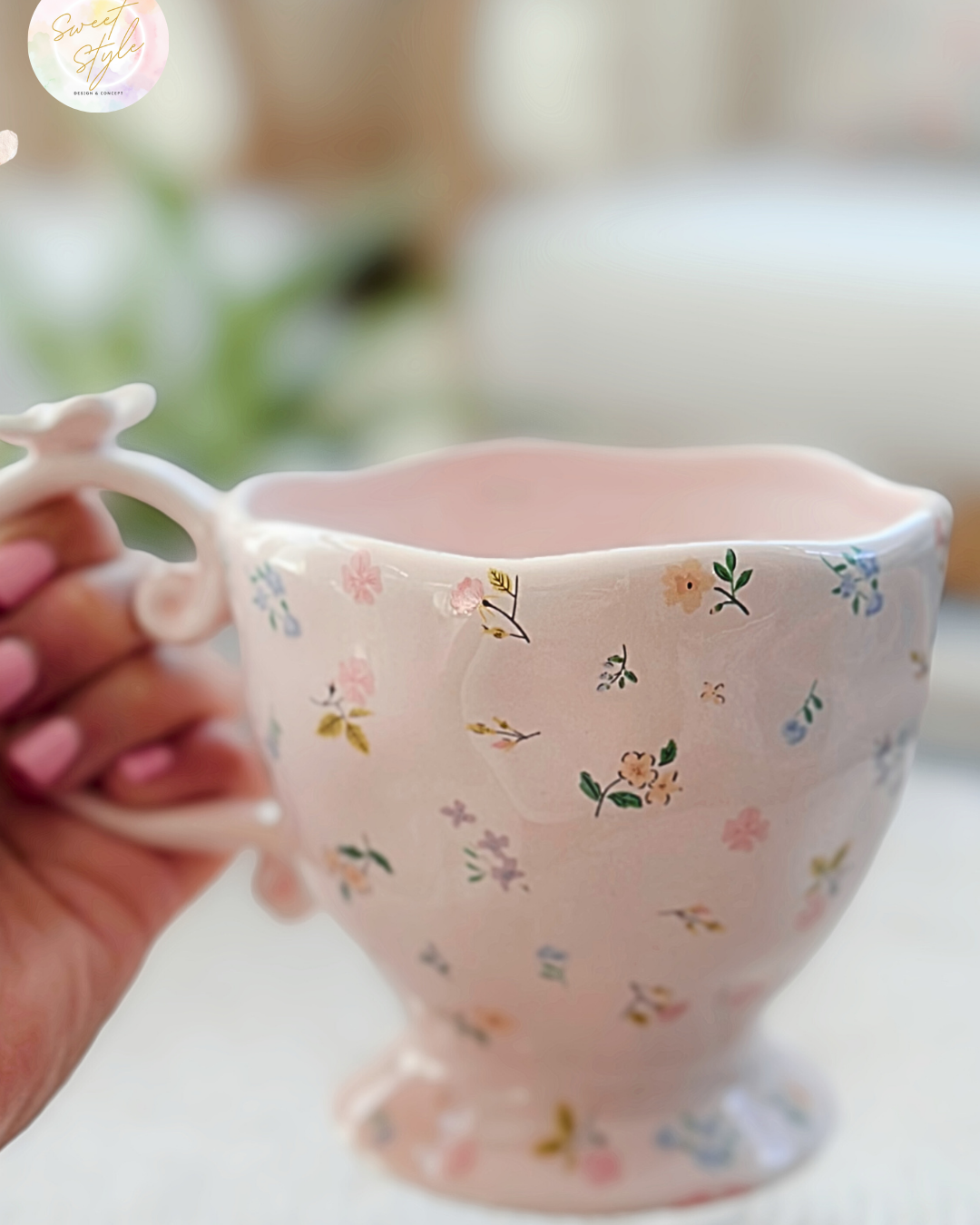 TASSE ROSE PASTEL DAPHNÉ