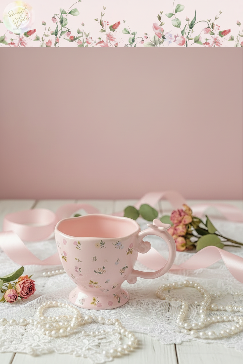 TASSE ROSE PASTEL DAPHNÉ