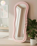 Miroir ondulé rose 160x60cm