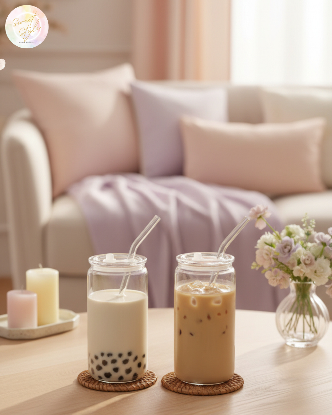 Verre avec paille 470ml